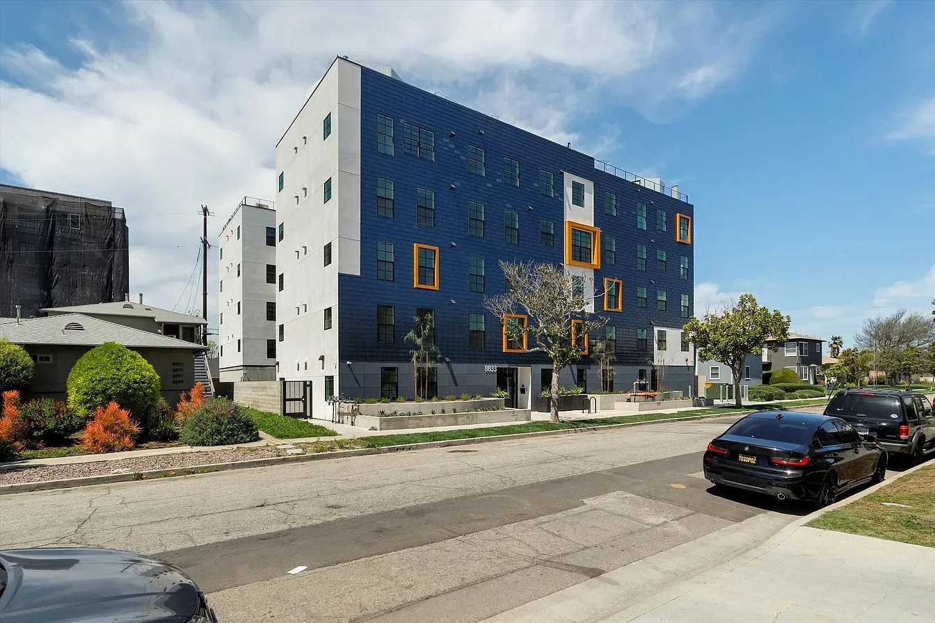 Completed multi-story construction project