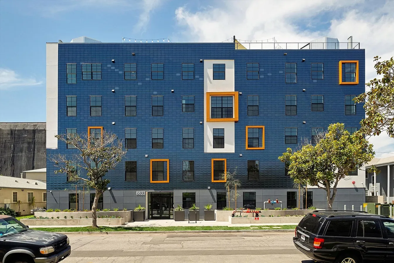 Completed multi-story new construction building