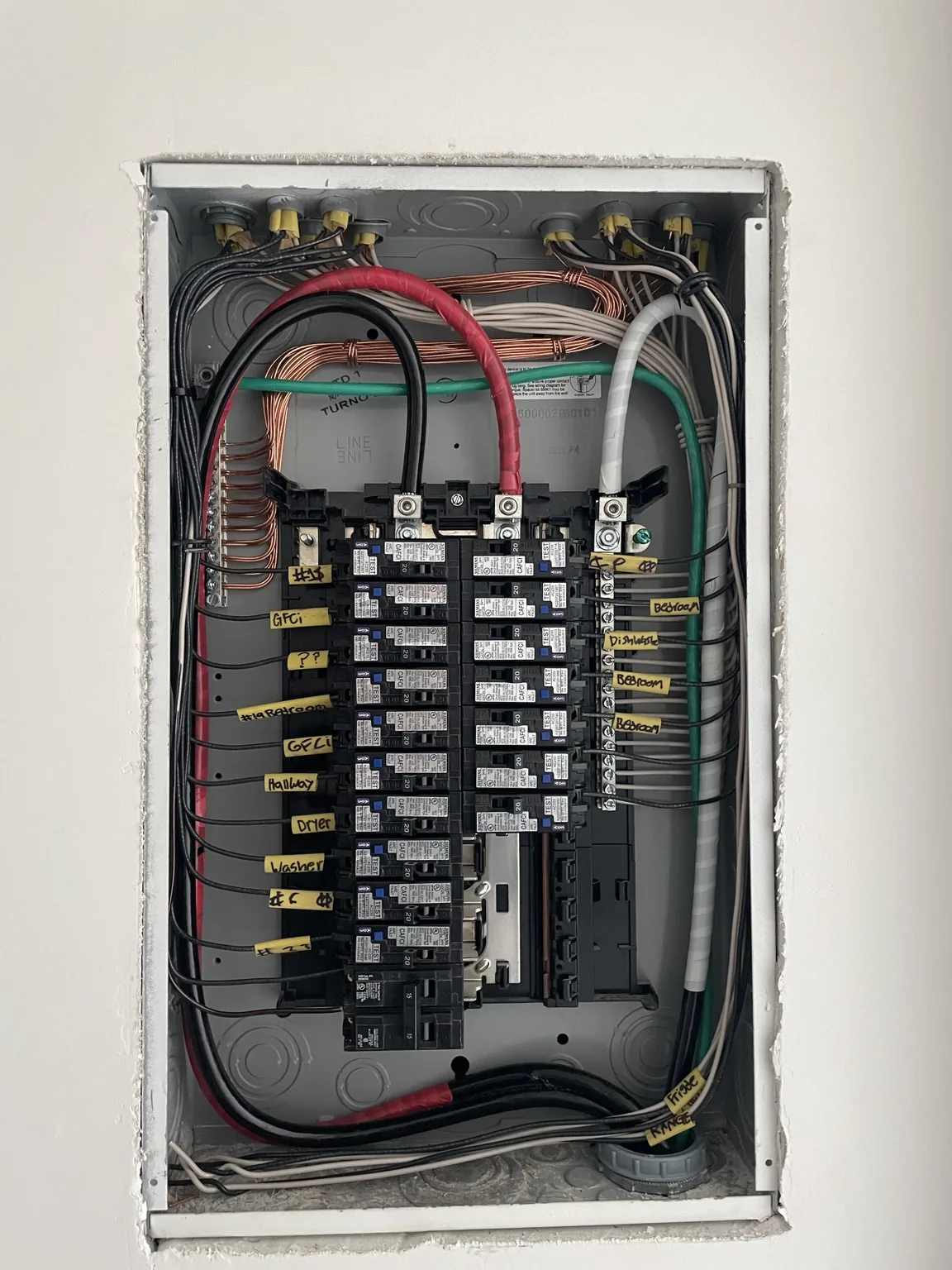 Residential electrical panel installation